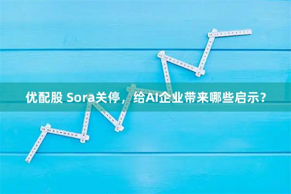 优配股 Sora关停，给AI企业带来哪些启示？